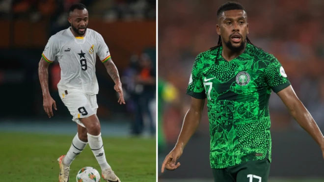 Jordan Ayew and Alex Iwobi