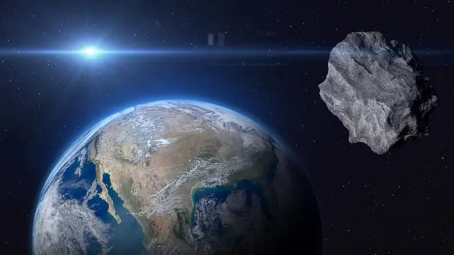 Dünya ve asteroid