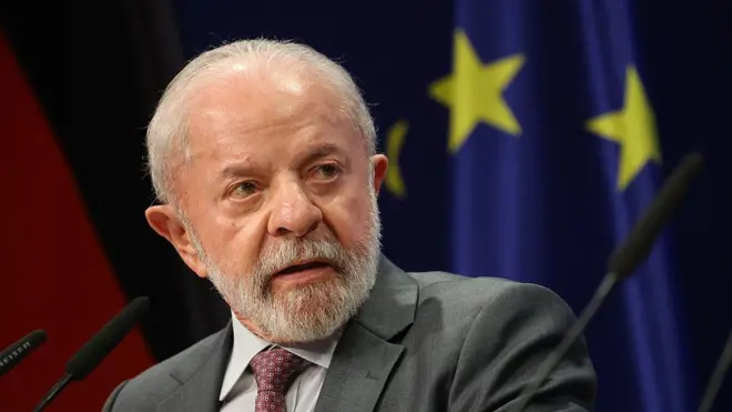 Presidente Lula em foto tirada em Hannover, na Alemanha, em 20 de abril