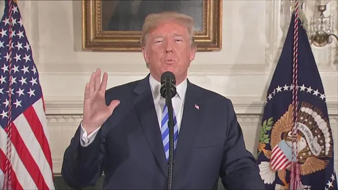 ترامب يعلن أن الولايات المتحدة ستنسحب من الاتفاق النووي مع إيران