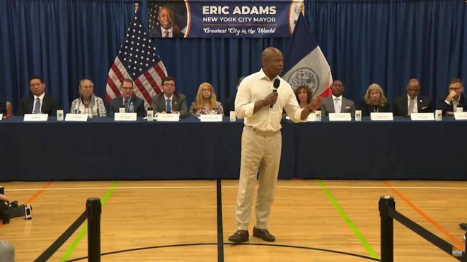 NYC Mayor Eric Adams answers questions into FBI investigation into his 2021  campaign - ABC7 New York