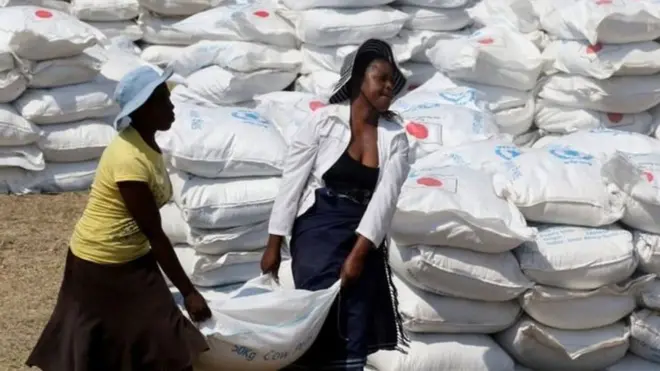 โครงการอาหารโลกบอกว่าได้มอบความช่วยเหลือแก่ผู้หิวโหยเกือบร้อยล้านคนในปีที่แล้ว