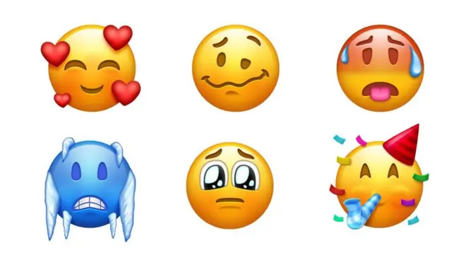 La nueva lista es de más de 150 nuevos emoticones. Gráfico: Emojipedia