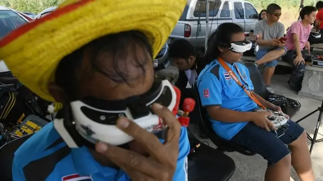 การฝึกซ้อมบินโดรนน้องมิลค์