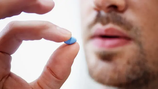 Man taking Viagra (file photo)