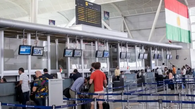 يغادر الكثير من الأجانب كردستان العراق تحسبا لفرض حظر السفر عليها