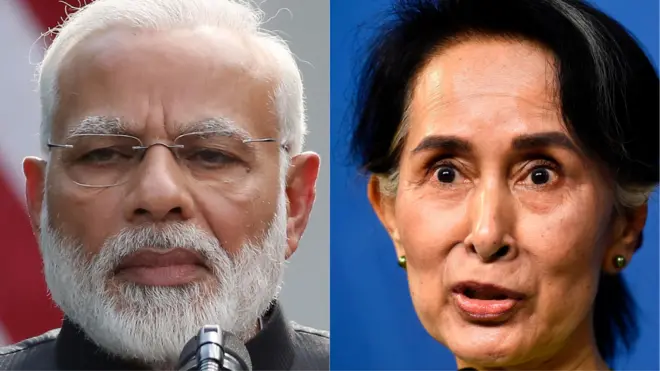 नरेंद्र मोदी, आंग सान सू ची
