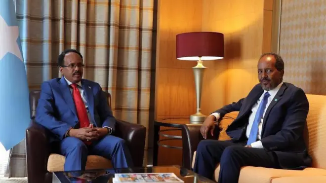 Xassan Sheekh Maxamuud ayaa horey dalka Turkiga kula kulmay madaxweynaha badalay Maxamed Cabdullaahi Farmaajo