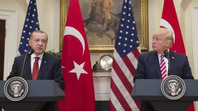 Cumhurbaşkanı Recep Tayyip Erdoğan, ABD Başkanı Donald Trump