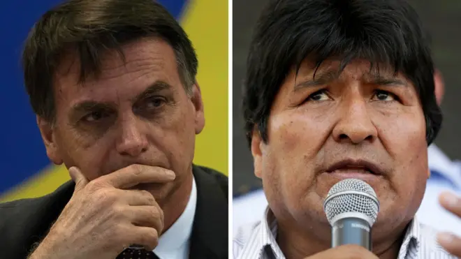 Jair Bolsonaro e Evo Morales