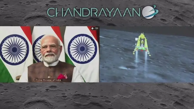 චන්ද්රයාන්-3 : ඉන්දියාව ඉතිහාසගතවන සඳ ගවේෂණයේ වීඩියෝ දර්ශන