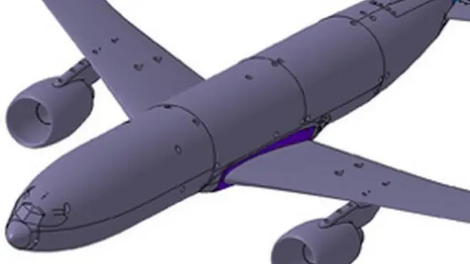 Компьютерное изображение нового самолета с сайта ЦАГИ
