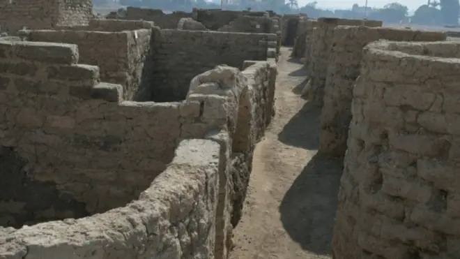 The ancient city was found near some of Egypt's best-known monuments