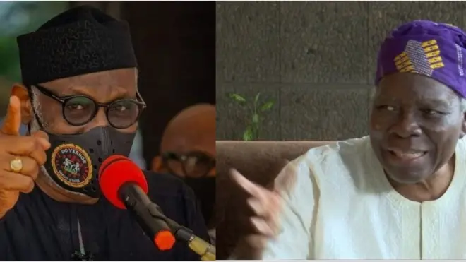 Aworan Banji Akintoye ati Akeredolu