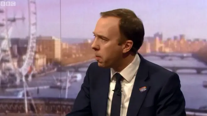 وزير الصحة البريطاني