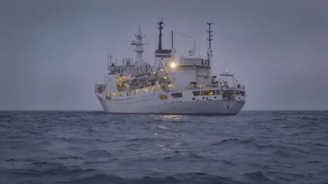 रूसी पोत एडमिरल व्लादिमिरस्की की गतिविधियों पर केंद्रित रिपोर्ट