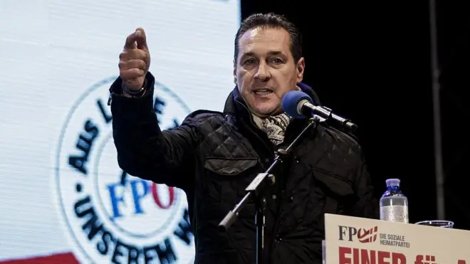 Лидер австрийской Партии свободы Хайнц-Кристиан Штрахе выступает за снятие сакнций с России