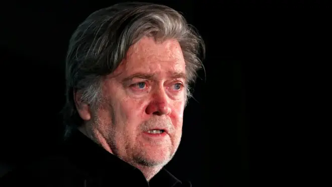 Bannon reiteró su apoyo a la presidencia de Trump.