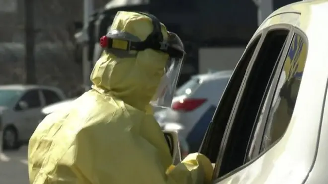 တောင်ကိုရီးယားက ကိုရိုနာဗိုင်းရပ်စ် ကူးစက်မှု