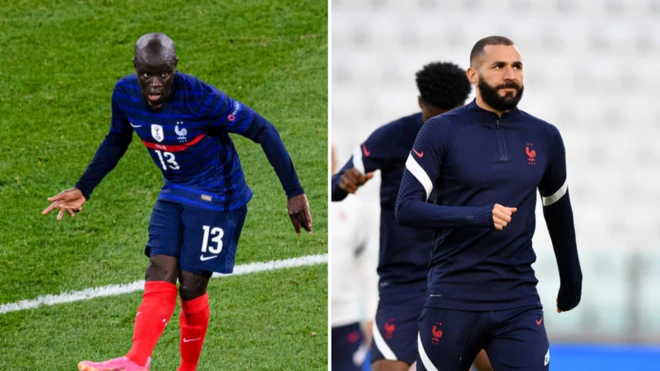 Ngolo Kante and Kareem Benzema
