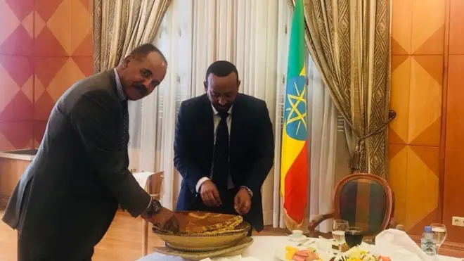 Pirezidaant Isaayaas Afawarqii fi Ministira mummee Dr Abiyyi Ahimad