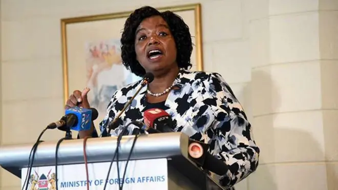 Dr Monica Juma wasiirka arrimaha dibedda Kenya