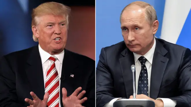 Donald Trump has praised Vladimir Putin during the election