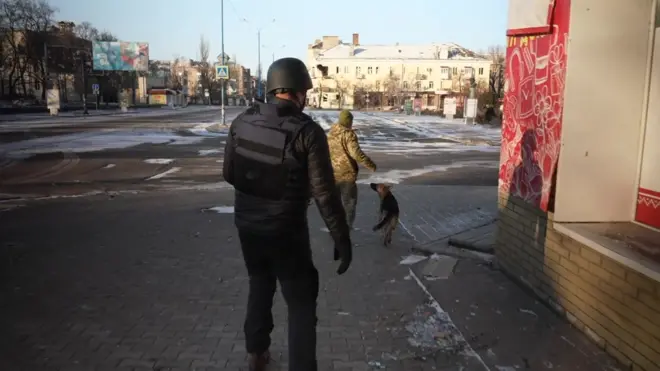 Бахмут кўчалари хатарли