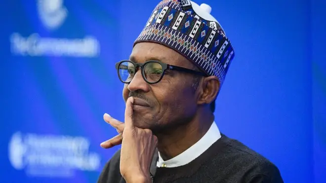 Buhari no dey get treatment for Nigeria and e no chook mouth for di recent ASUU strike mata