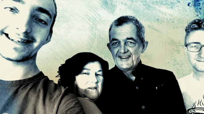 Rory McGrath with his family