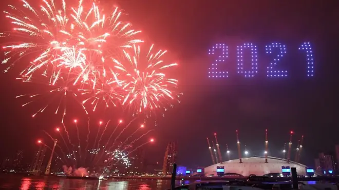 Drone, London New Year show