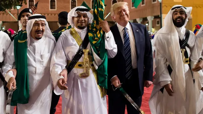 ABD Başkanı Trump ve Suudi Arabistan Kralı