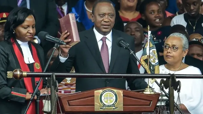 Rais UHuru Kenyatta akila kiapo cha kuchukua mamlaka 2017