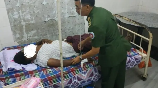 ဒဏ်ရာရသူတွေကို စစ်တွေထိ ပို့ဆောင်ထား