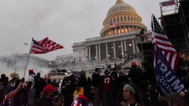 Donald Trump's supporters stormed the Capitol on 6 January 2020