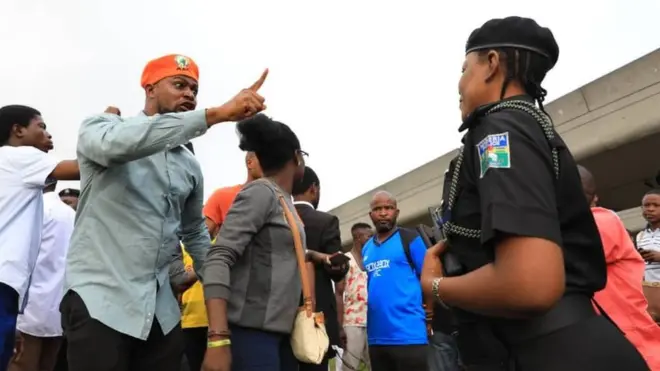 BBC Pidgin dey cover di August 5 Revolution Now protest across Nigeria.