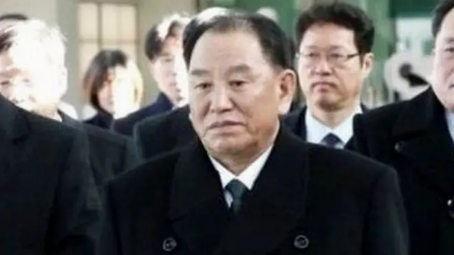 જનરલ કિમ યોંગ ચોલ (વચ્ચે)