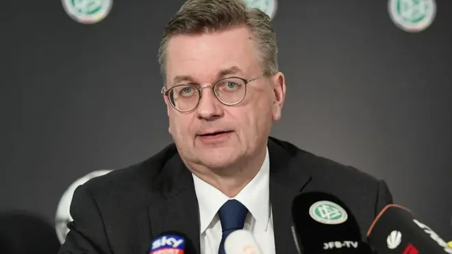 Rajnhard Grindel na konferenciji za medije