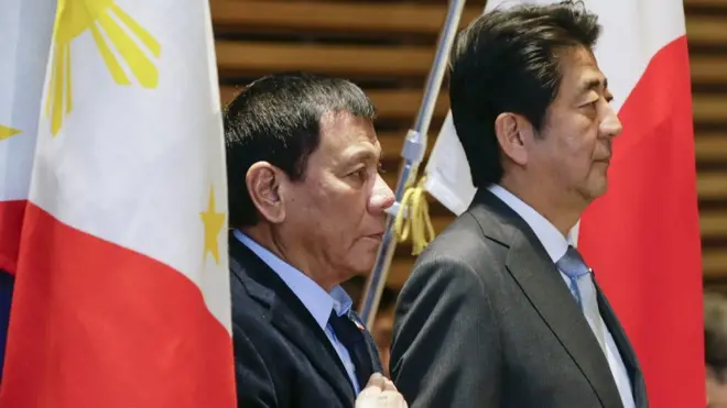 أدلى الرئيس دوتيرتي بتصريحاته في اليابان