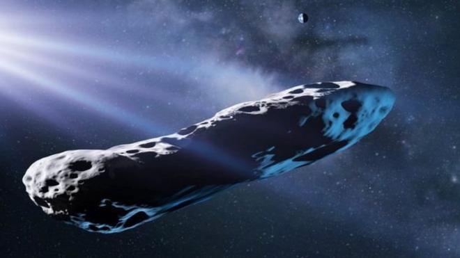 Ilustración artísticia de Oumuamua