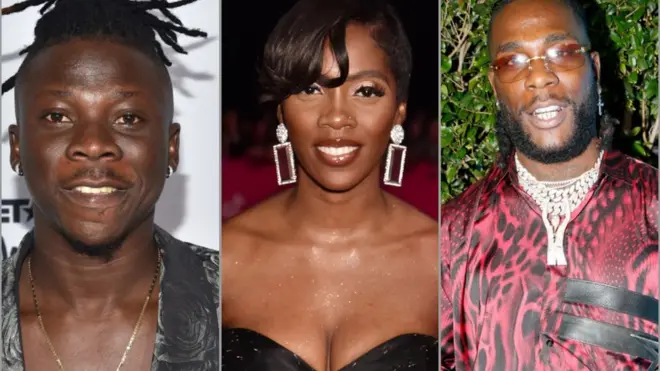 Stonebwoy, Tiwa Savage and Burna boy