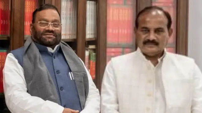 स्वामी प्रसाद मौर्य और दारा सिंह चौहान