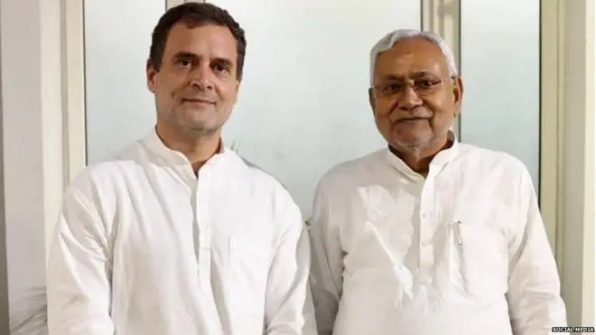 राहुल गांधी और नीतीश कुमार
