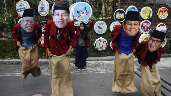 Ma'ruf Amin, Jokowi, Prabowo dan Sandiaga Uno