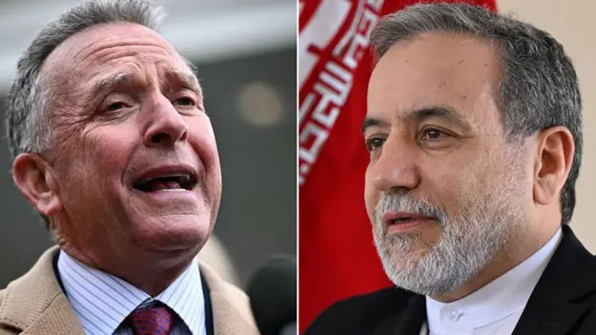 ستيف ويتكوف (يسار) وعباس عراقجي (يمين)