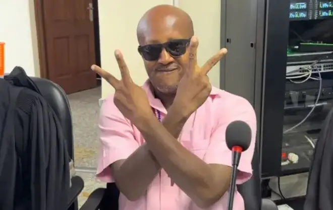 Aimable Karasira wahoze ari umwalimu muri kaminuza, akaba n'umuhanzi mu njyana ya 'rap' aha yari mu iburanisha mu mezi ashize