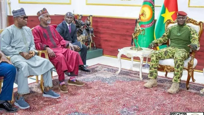 Awọn aṣoju Naijiria nibi ipade pẹlu Aarẹ Ibrahim Traoré ni Burkina Faso