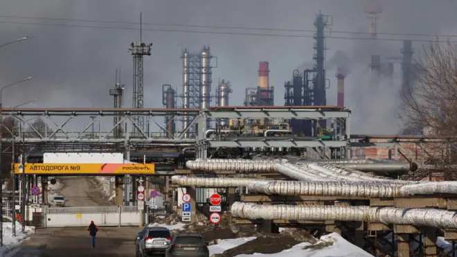 Пожар на НПЗ в Рязани в марте 2024