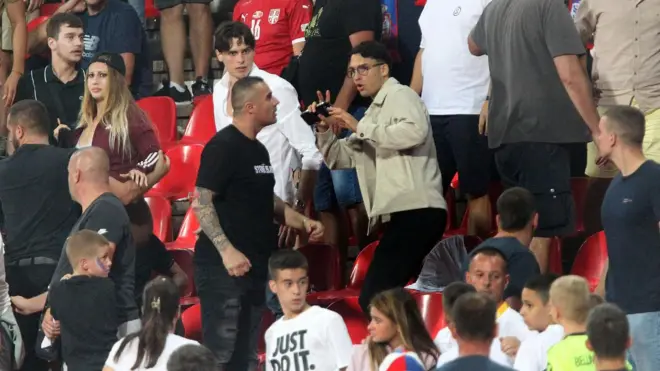 srbija - engleska, incidenti na utakmici srbija - engleska