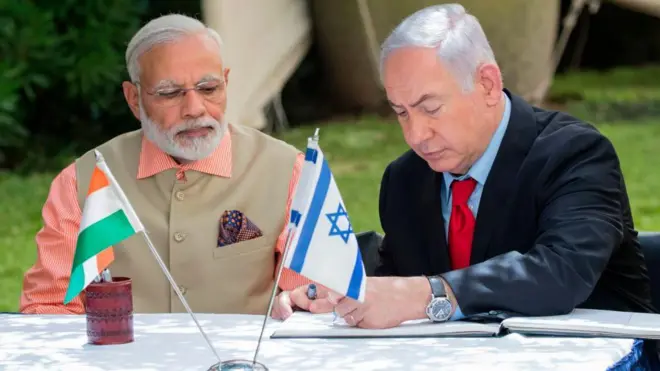 नरेंद्र मोदी और बिन्यामिन नेतन्याहू